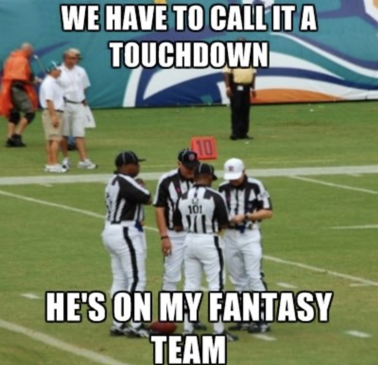 Fantasy football referees