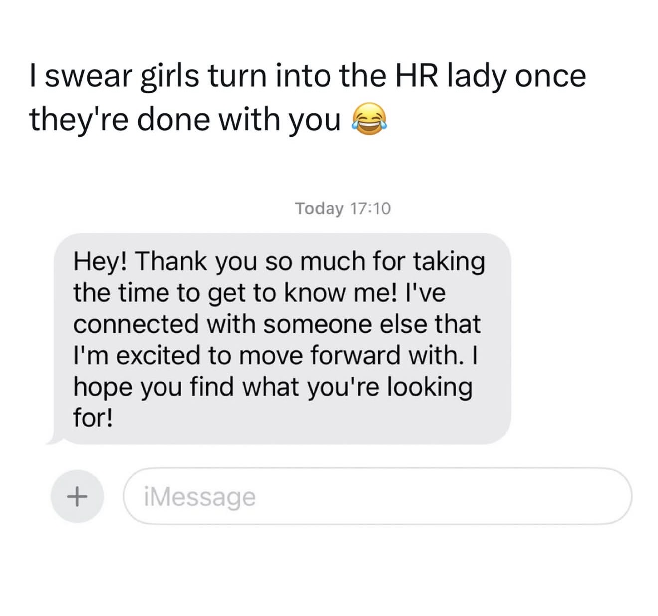 HR rejection text
