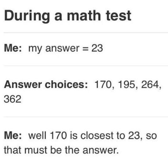 Me During A Math Test