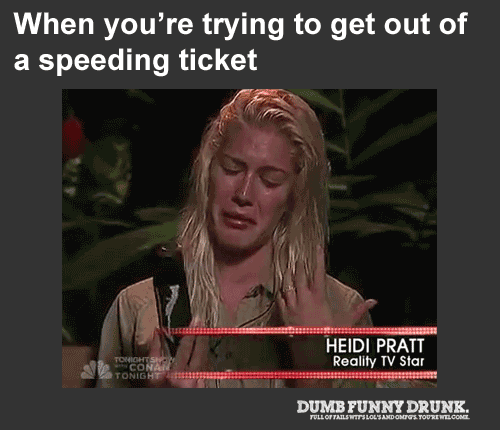 Getting Out Of A Speeding Ticket