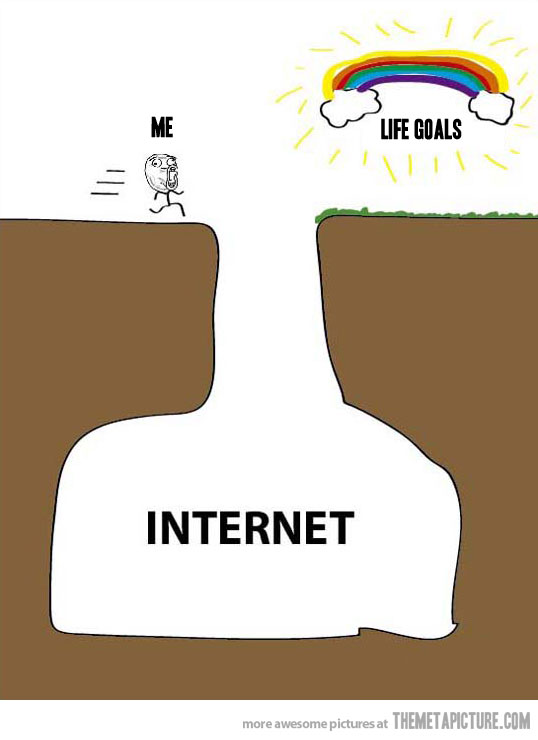 The Internet Vs. Life Goals