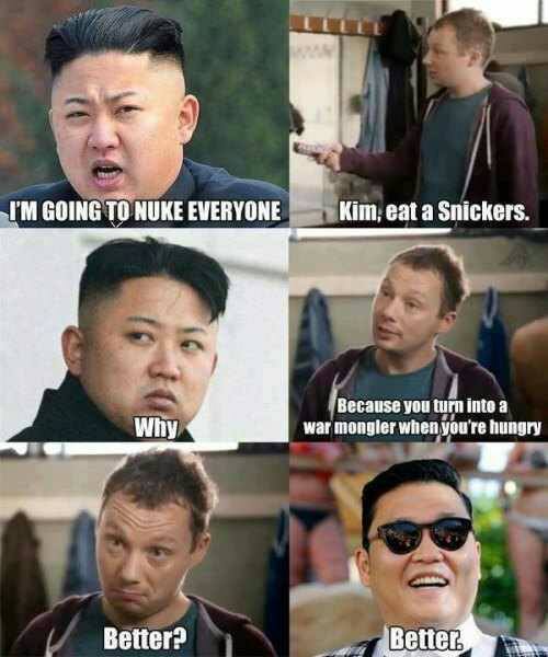 Eat A Snickers, Kim Jong-Un