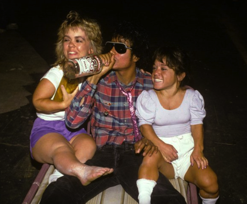 Michael Jackson Chugging Vodka With Little People